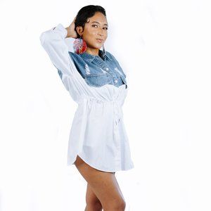 "Not My Lover" Denim top